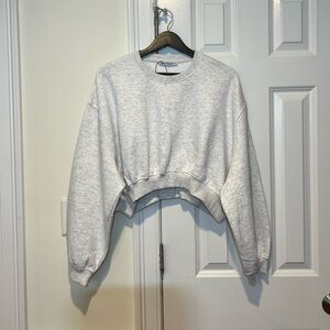 Zara Gray Crop Top